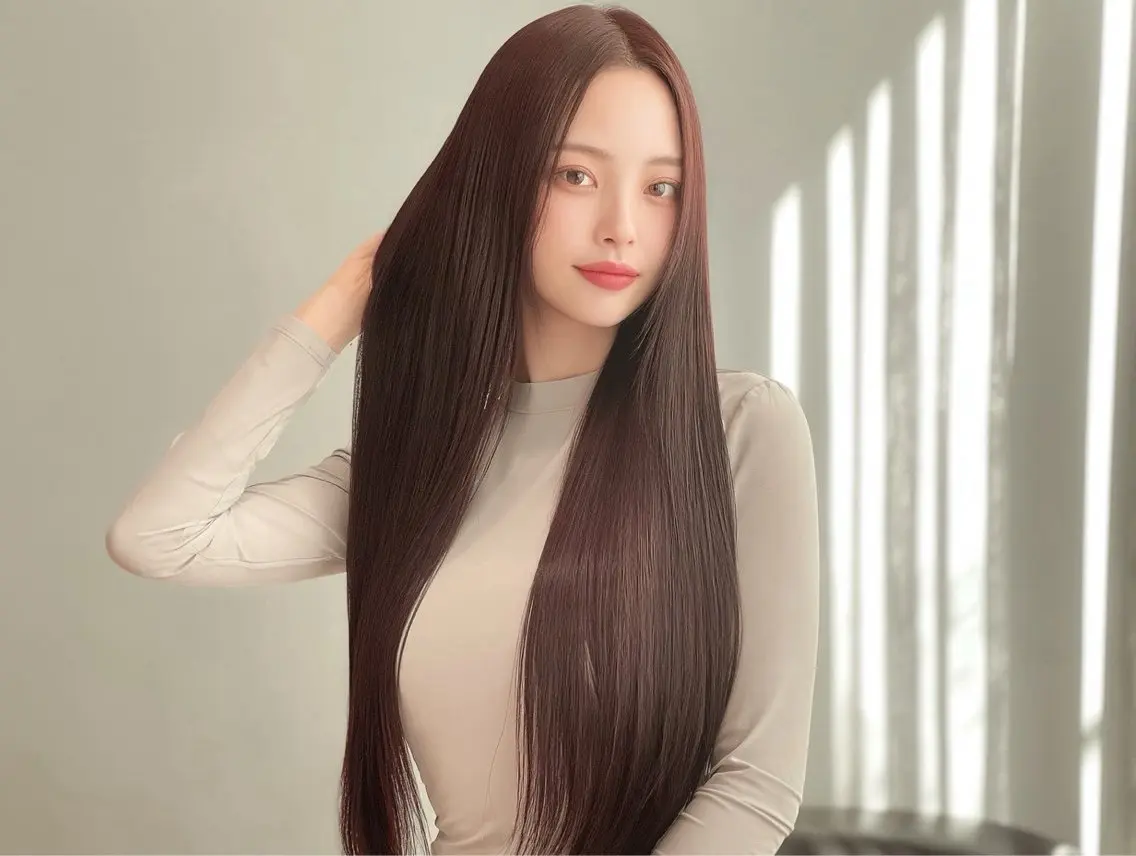 ロング カラー ブリーチ 透明感カラー ダブルカラー ブリーチなしカラー カット ヘアカラー りきと🦋髪質改善/ 縮毛矯正/艶カラーのヘアスタイル