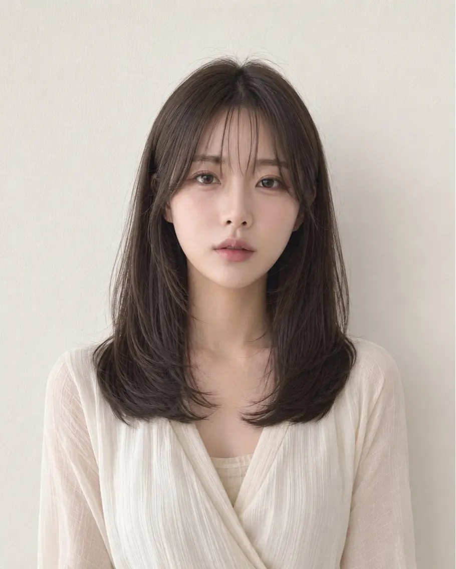 セミロング カット トリートメント 新宿/モテ🤍 トレンドヘア/ワカナのヘアスタイル