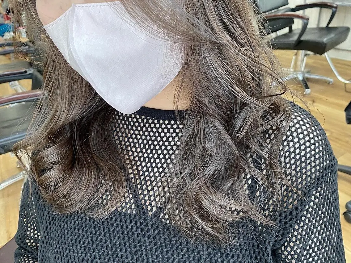 ロング カラー ショートボブ アディクシーカラー ブリーチ 透明感カラー エドルカラー カット ヘアカラー 夜23時まで予約🉑 reverieあきらのヘアスタイル