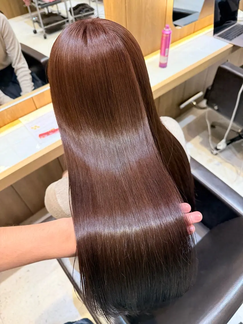 🖤カラー＋オージュアトリートメント🖤超音波アイロン付きの写真