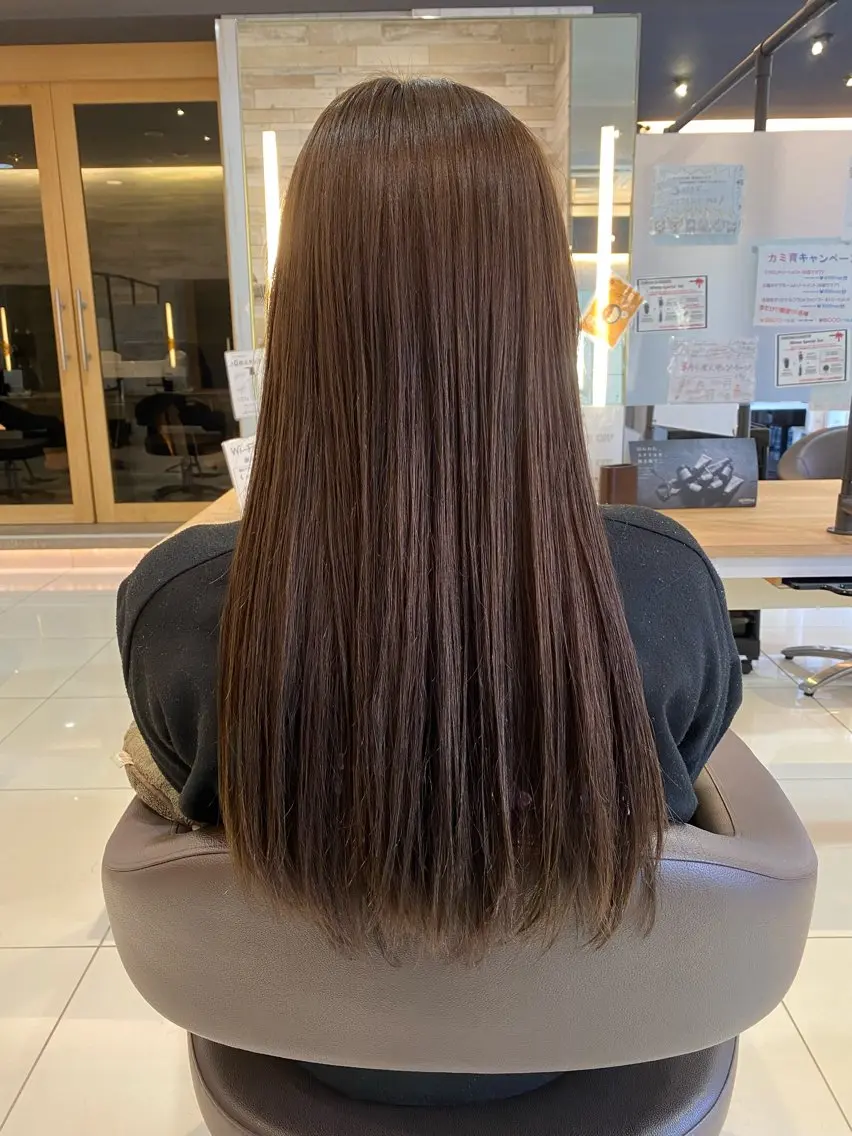 ロング カラー グレージュ カット ヘアカラー トリートメント 🐥波巻き/メンズ/ ショート🐥いとみなのヘアスタイル