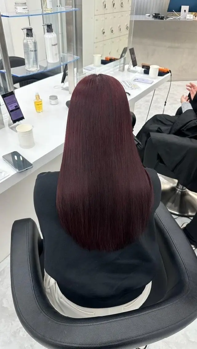 カラー 黒髪 卒業式のヘアスタイル 縮毛矯正 ヘアカラー トリートメント 🍒renka🍒 ボブ/ショート/暖色のヘアスタイル