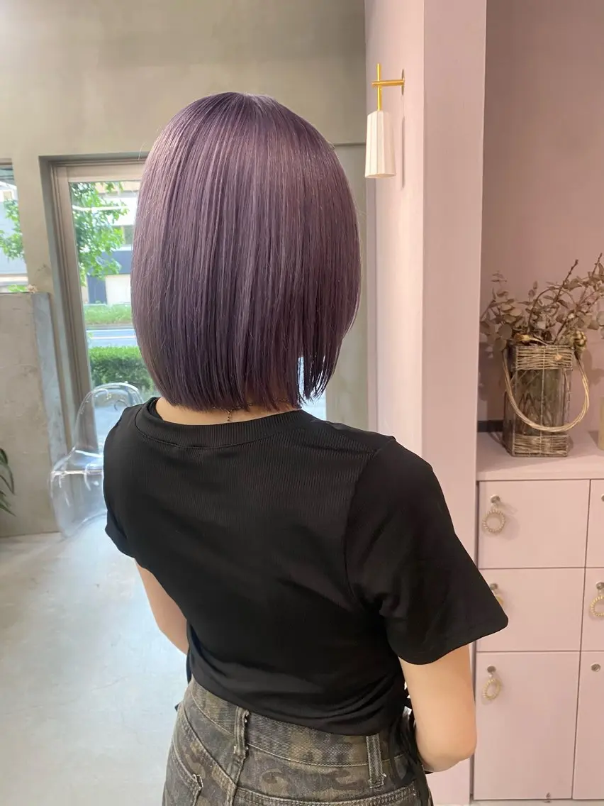 ショート カラー ヘアカラー 前橋 姫奈のヘアスタイル