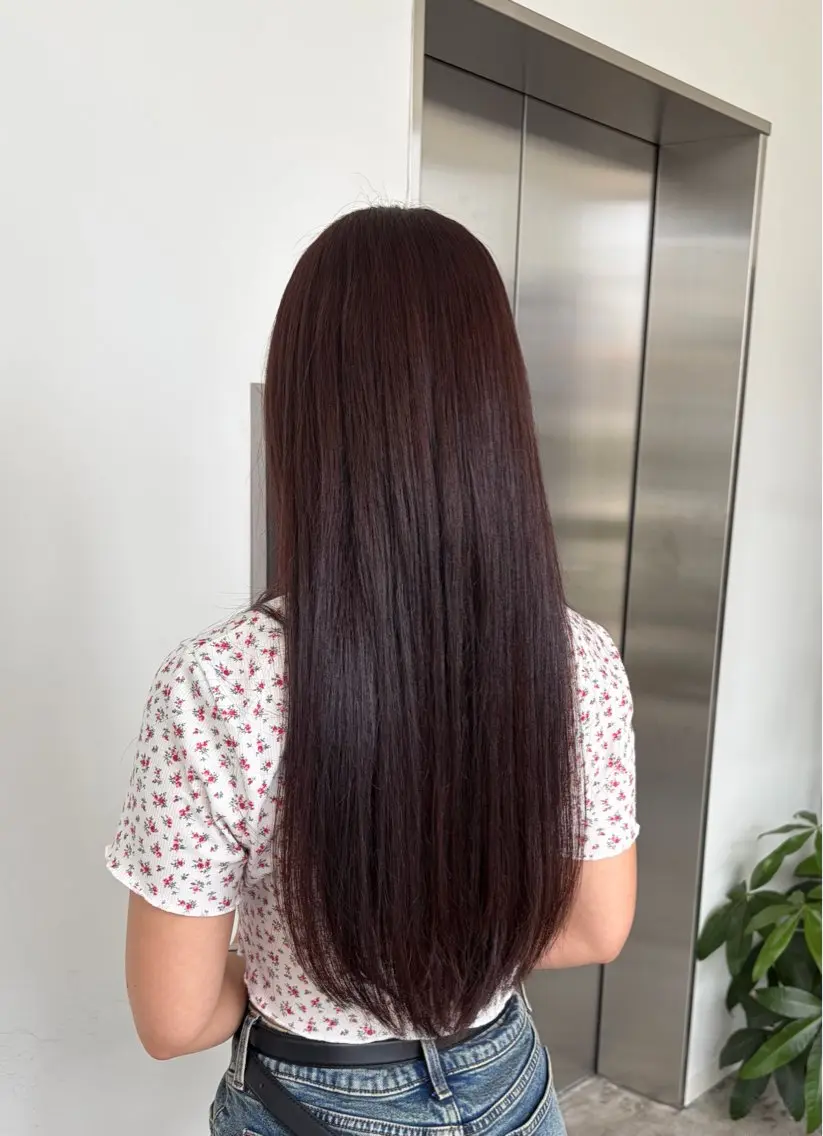 ロング カラー ブラウンカラー ラベンダーカラー ヘアカラー ここね/透明感 カラー/ナチュラルのヘアスタイル