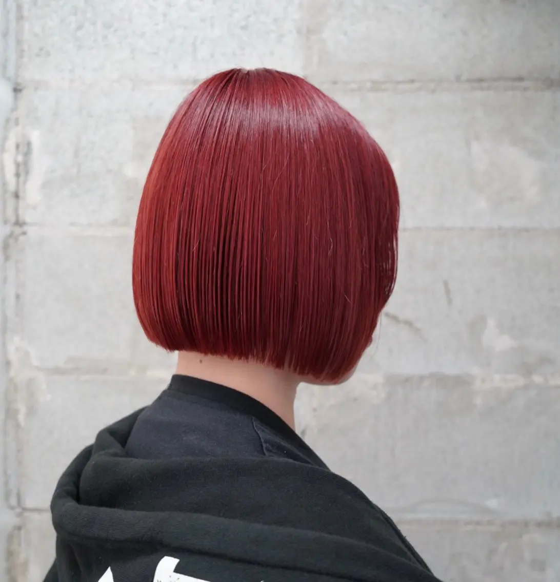 ショート カラー ボブ カット ヘアカラー 城 健太郎 💎ハイトーンのヘアスタイル