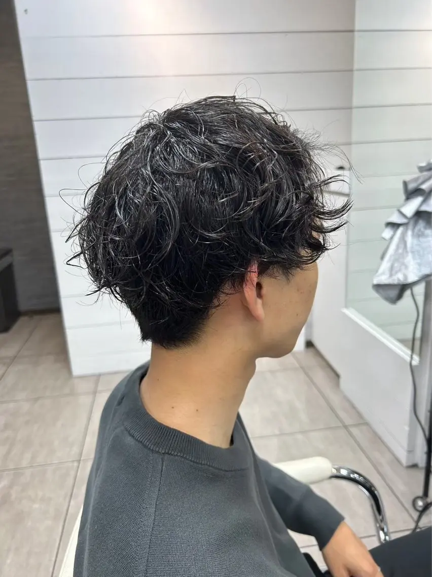 メンズ カット パーマ 似合わせカット✂️ 赤阪 隼🐧のヘアスタイル