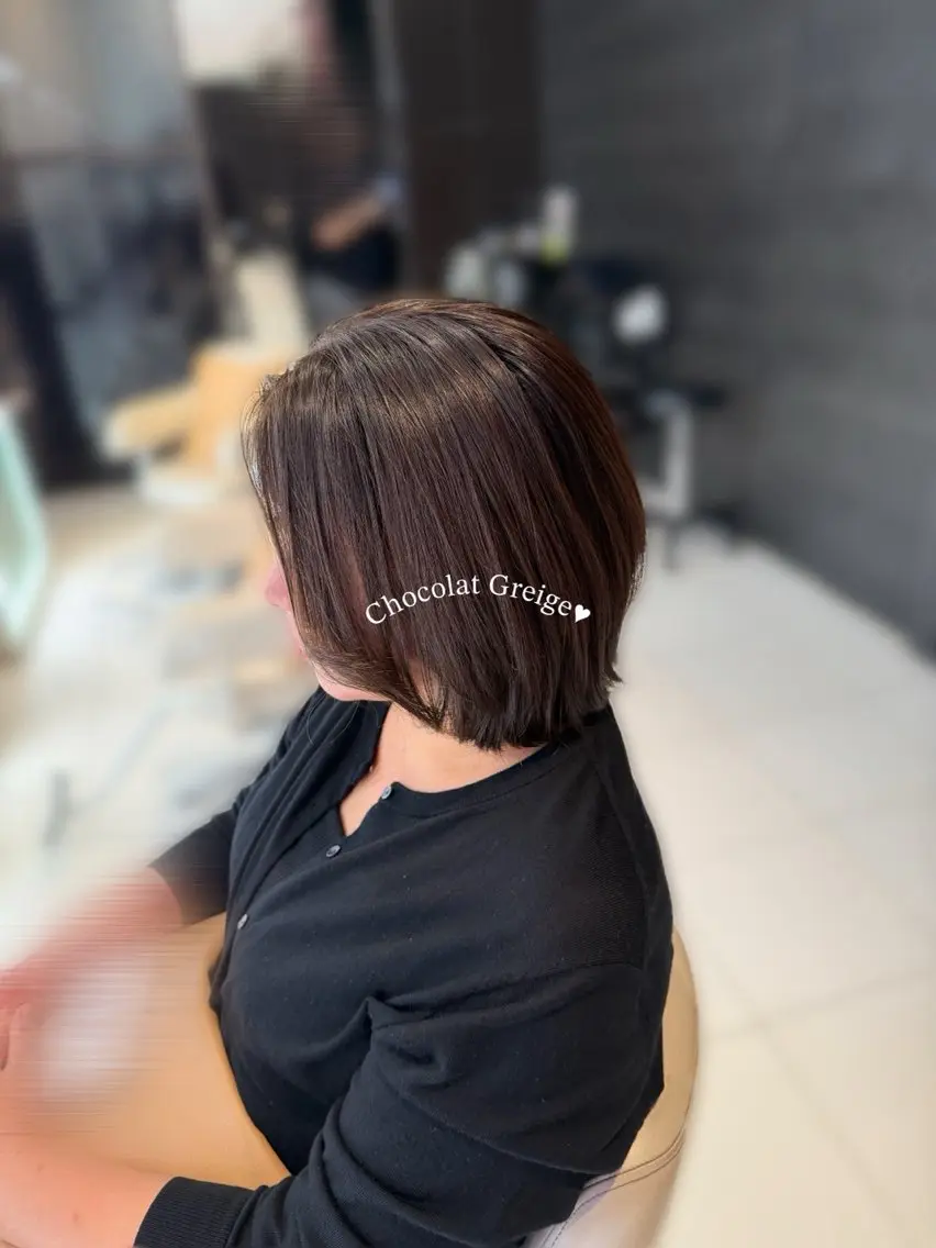 ショート カラー カット ヘアカラー トリートメント 透明感/レイヤー/ボ ブ/みなみ/銀座🤍のヘアスタイル
