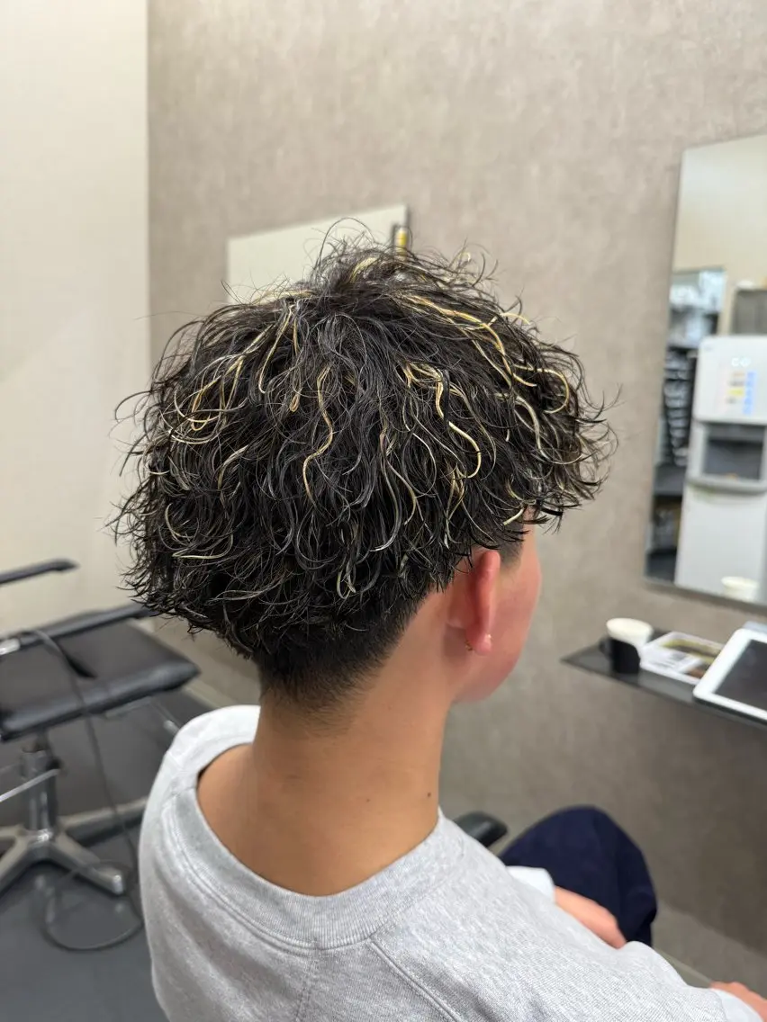ショート カット ヘアカラー パーマ ✂️ステレオ知立✂️ 福田拓人⚽️のヘアスタイル