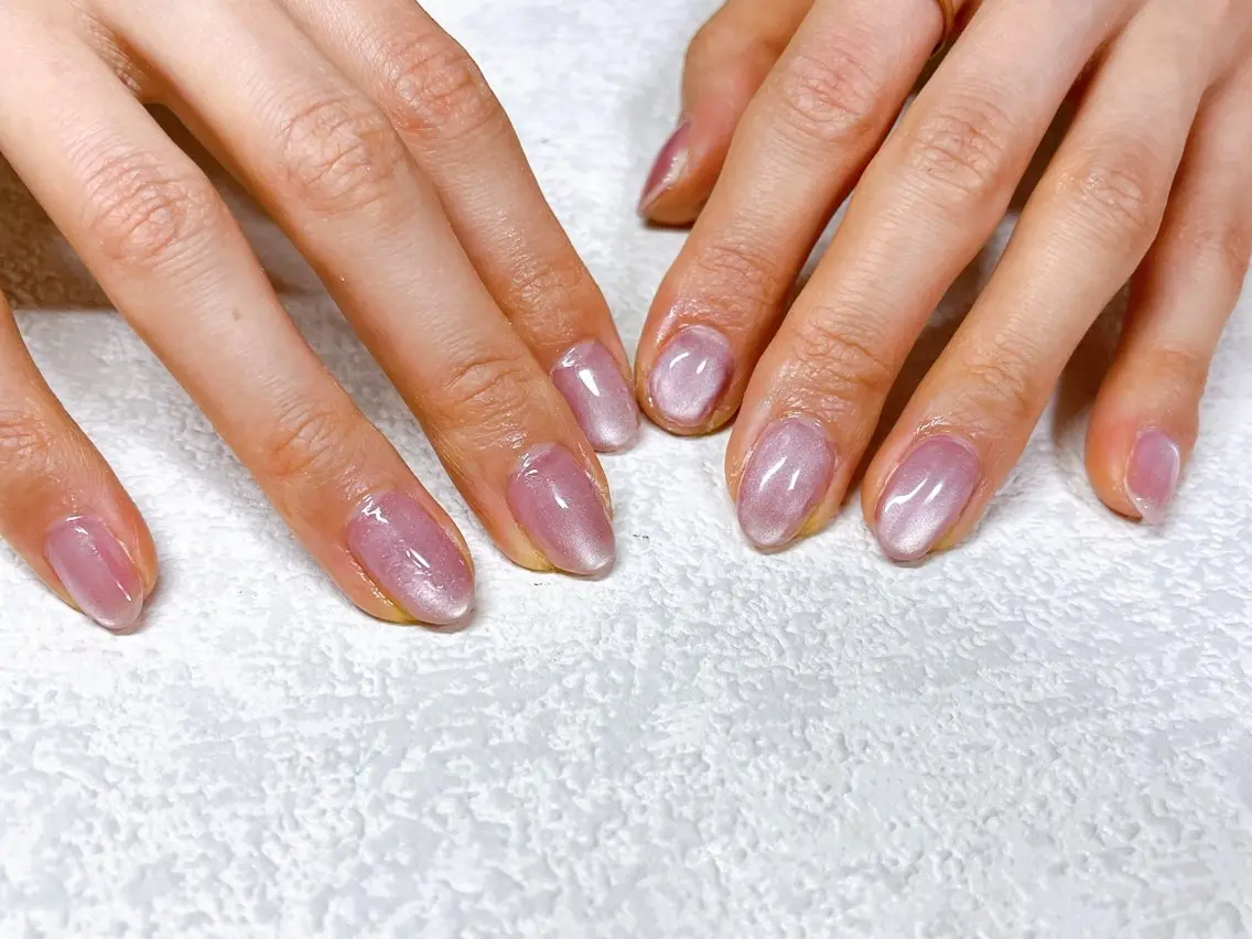 ネイル オーロラネイル フットネイル フレンチネイル ジェルネイル 韓国ネイル ハンドネイル mogunail &blowのネイルデザイン