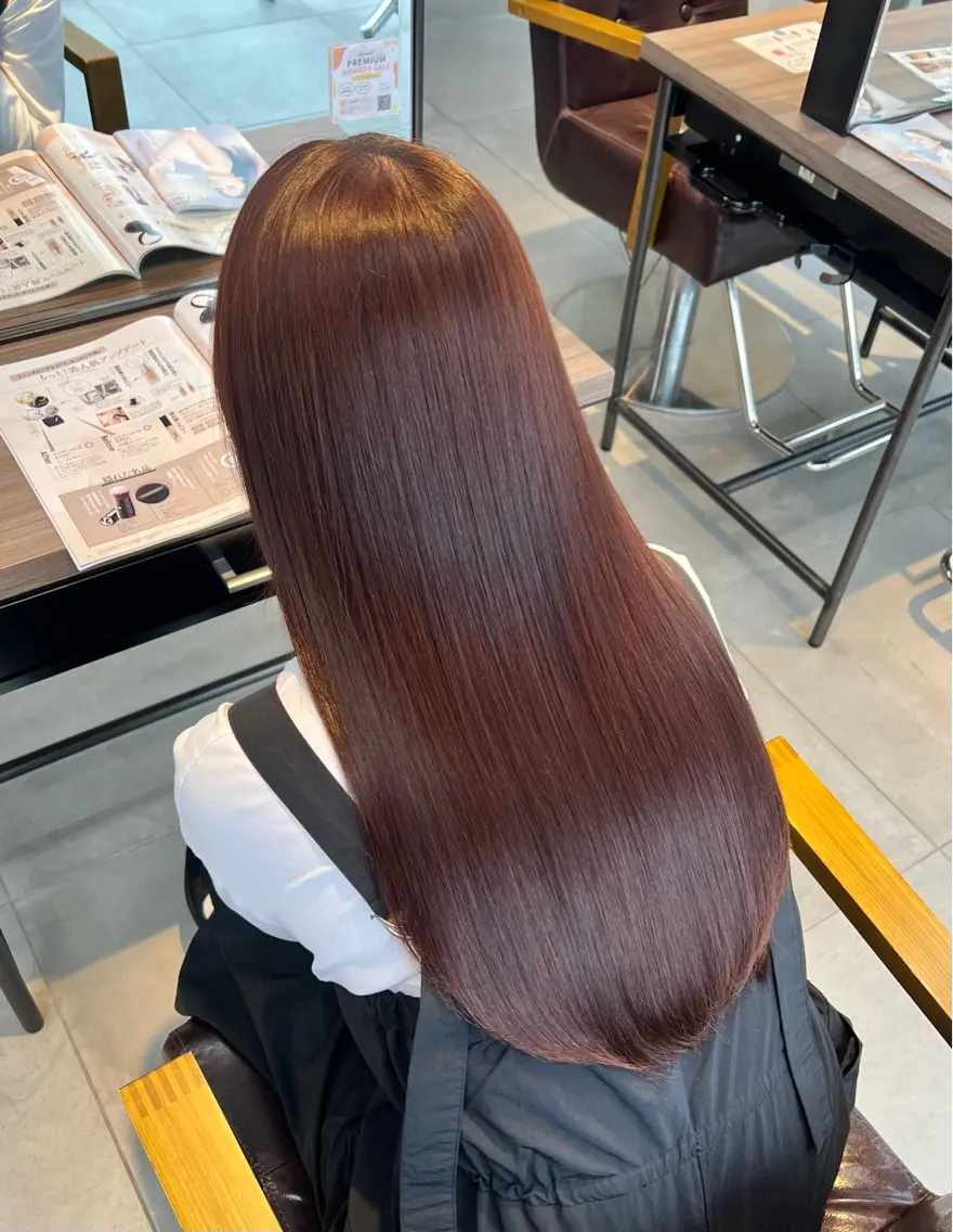 ロング 縮毛矯正 Kako🫧⭐️ アシスタント/モデルのヘアスタイル