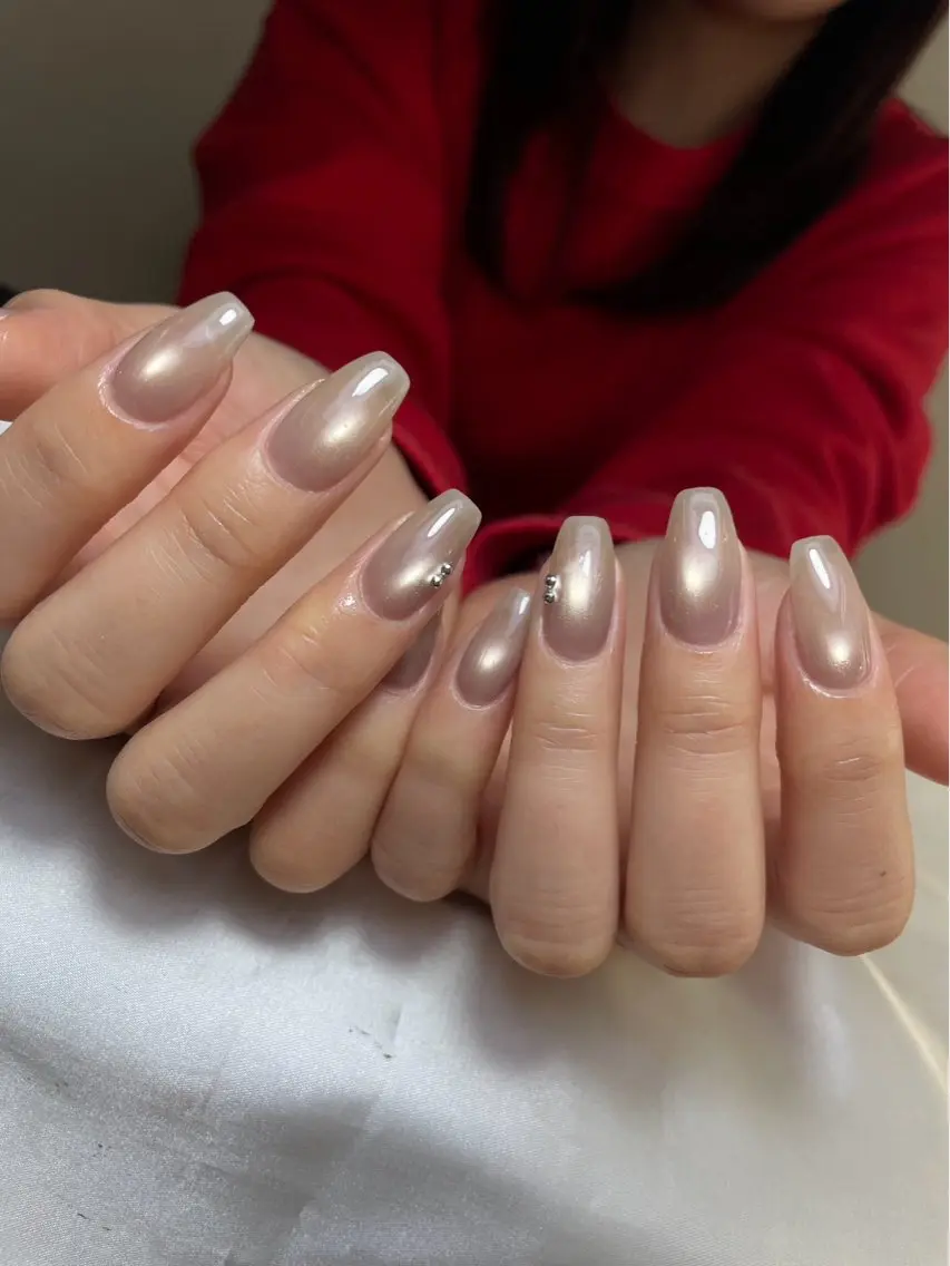 ネイル チークネイル 桜ネイル 長さ出し フットネイル ジェルネイル ハンドネイル XIINH NAIL SALONのネイルデザイン