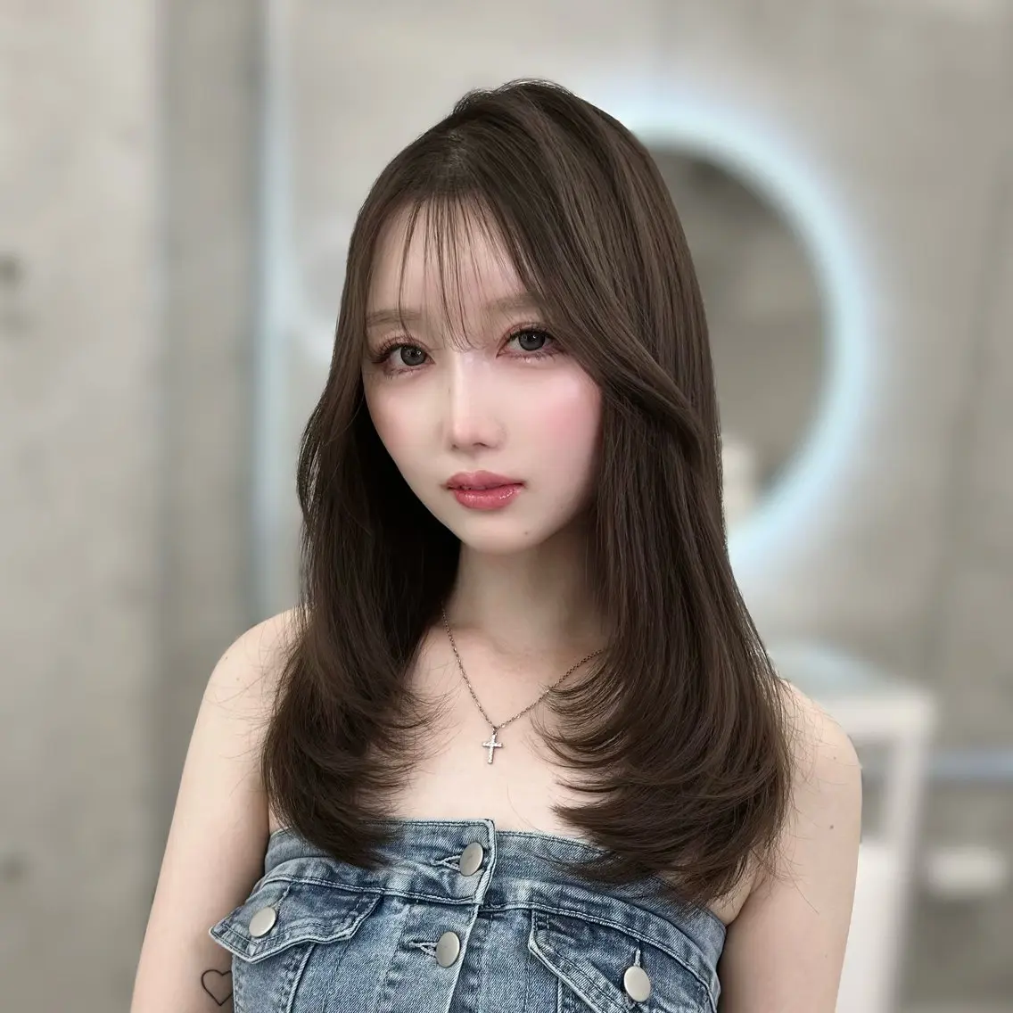 💞メンテナンスカット+透明感カラー+補修トリートメント❕の写真