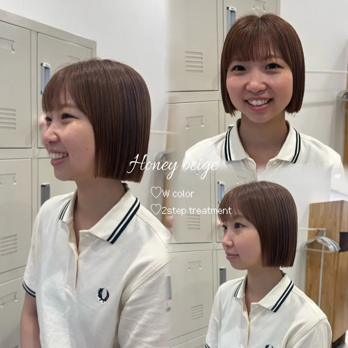 ショート 盛れる透明感カラー ♡ayana♡のヘアスタイル