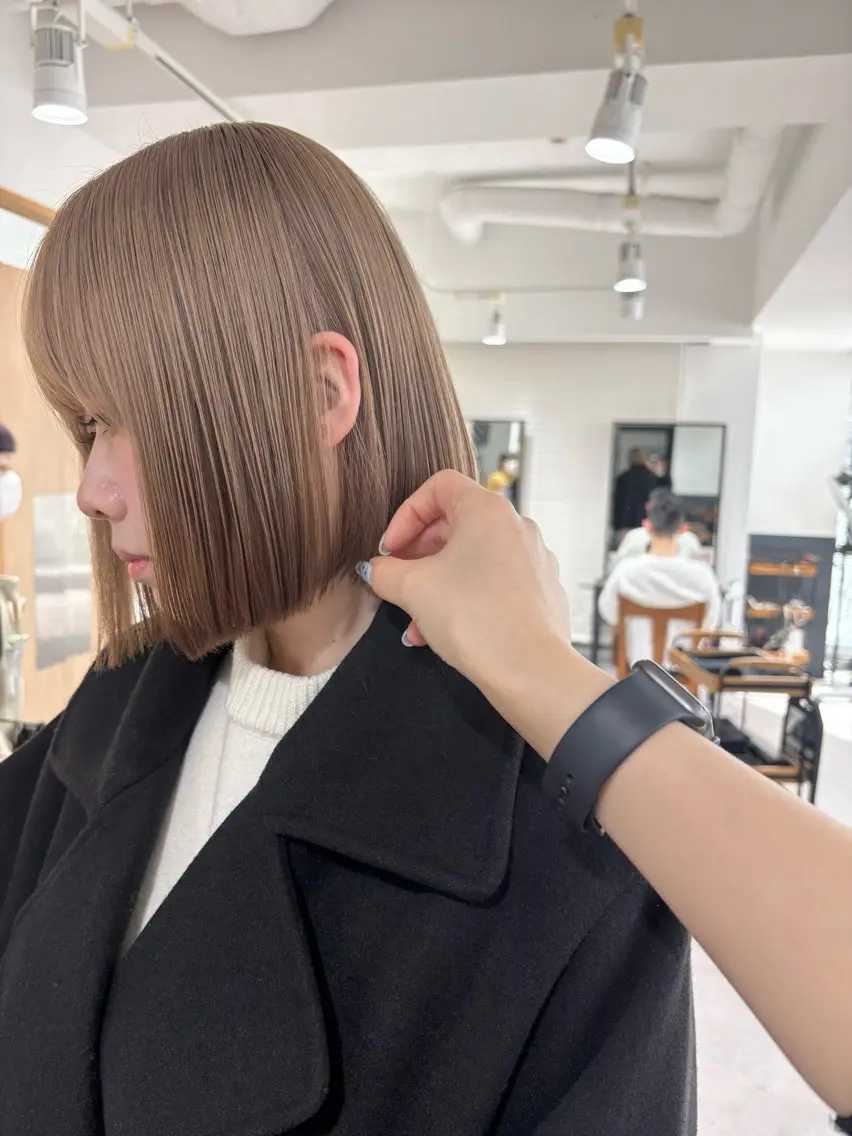 ブリーチリタッチ🐏+ケアカラー+カット付き🌙✂︎の写真