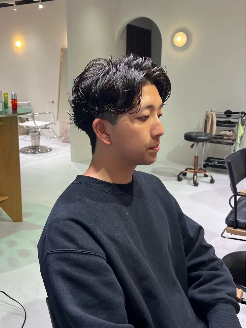 パーマ ニュアンスパーマ カット パーマ 黒田 季穂のヘアスタイル