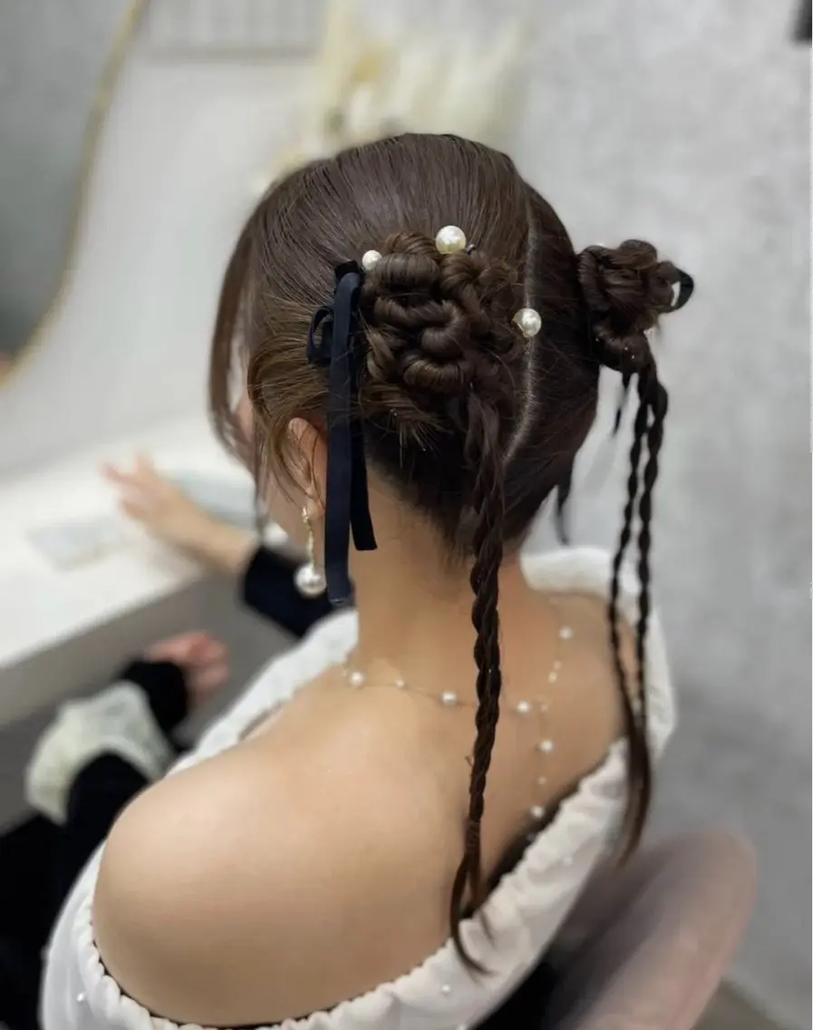 ロング ヘアアレンジ 🖤💄心葉💄🖤 /ワンカラー🪄のヘアスタイル