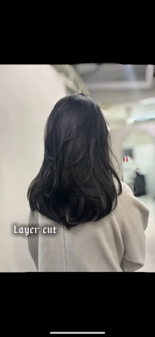 セミロング ヘアカラー トリートメント 赤髪/暖色カラー /にこのヘアスタイル