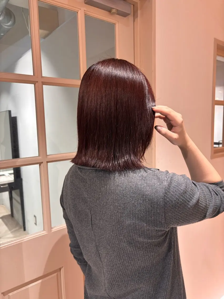 ミディアム ヘアカラー 大塚 美侑のヘアスタイル