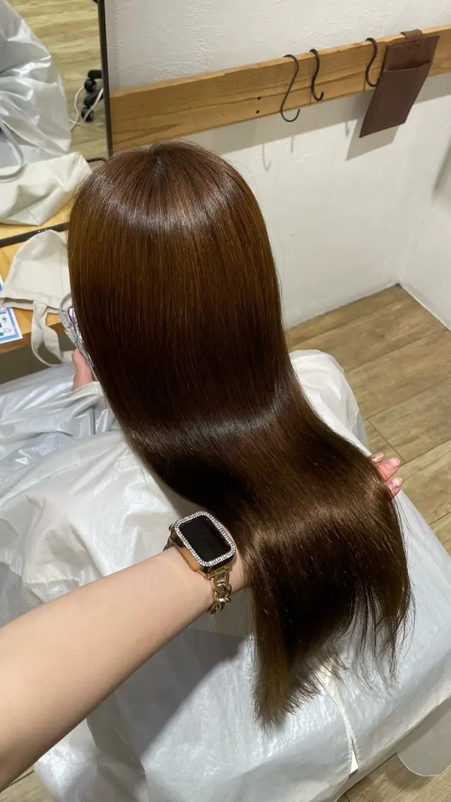 ロング 縮毛矯正 RIO🎀/ガーリー /カラーモデル募集のヘアスタイル