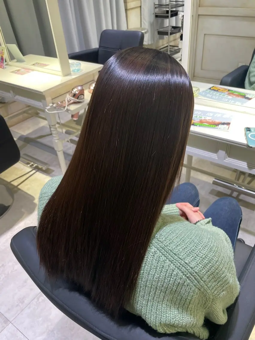 ロング 縮毛矯正 トリートメント 🟠髪質改善縮毛矯正 YUTO🟠のヘアスタイル