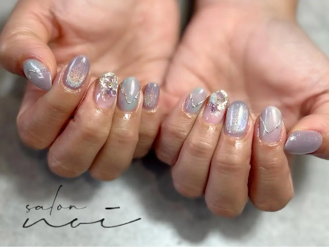ネイル マグネットネイル ハンドネイル salon noiのネイルデザイン