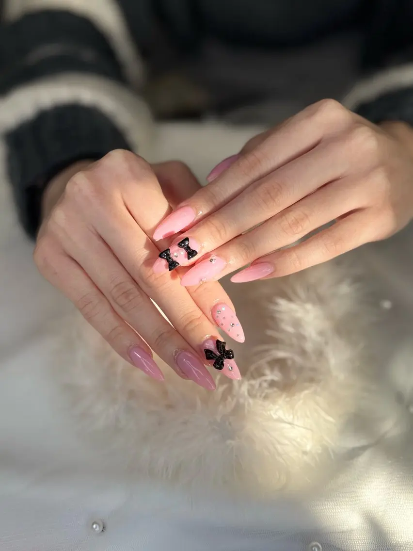 セミロング ハンドネイル Bibi nail Osakaのネイルデザイン