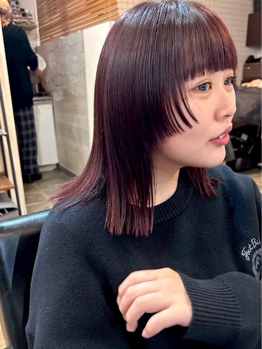 セミロング LUCK rizunaのヘアスタイル