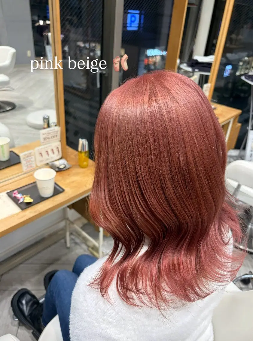 セミロング カット ヘアカラー トリートメント 蓮池 愛海のヘアスタイル