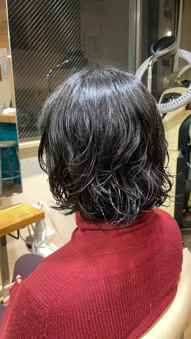 ショート パーマ KAZUKI銀座 カット パーマのヘアスタイル