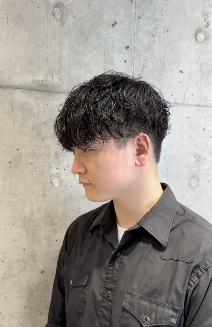 ショート パーマ 遠藤惟斗/渋谷/ 透明感カラーのヘアスタイル