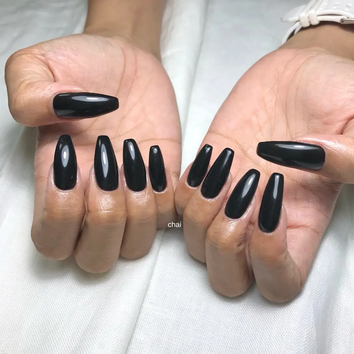 ネイル ジェルネイル 韓国ネイル ロングネイル 持ち込み ワンカラーネイル ハンドネイル chai nail _ai📍鶴橋/桃谷のネイルデザイン