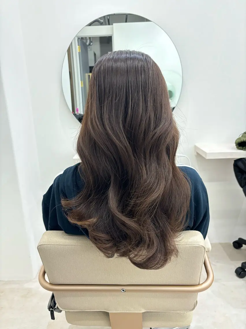 ロング カラー 巻ける縮毛矯正 Sachi🐰のヘアスタイル