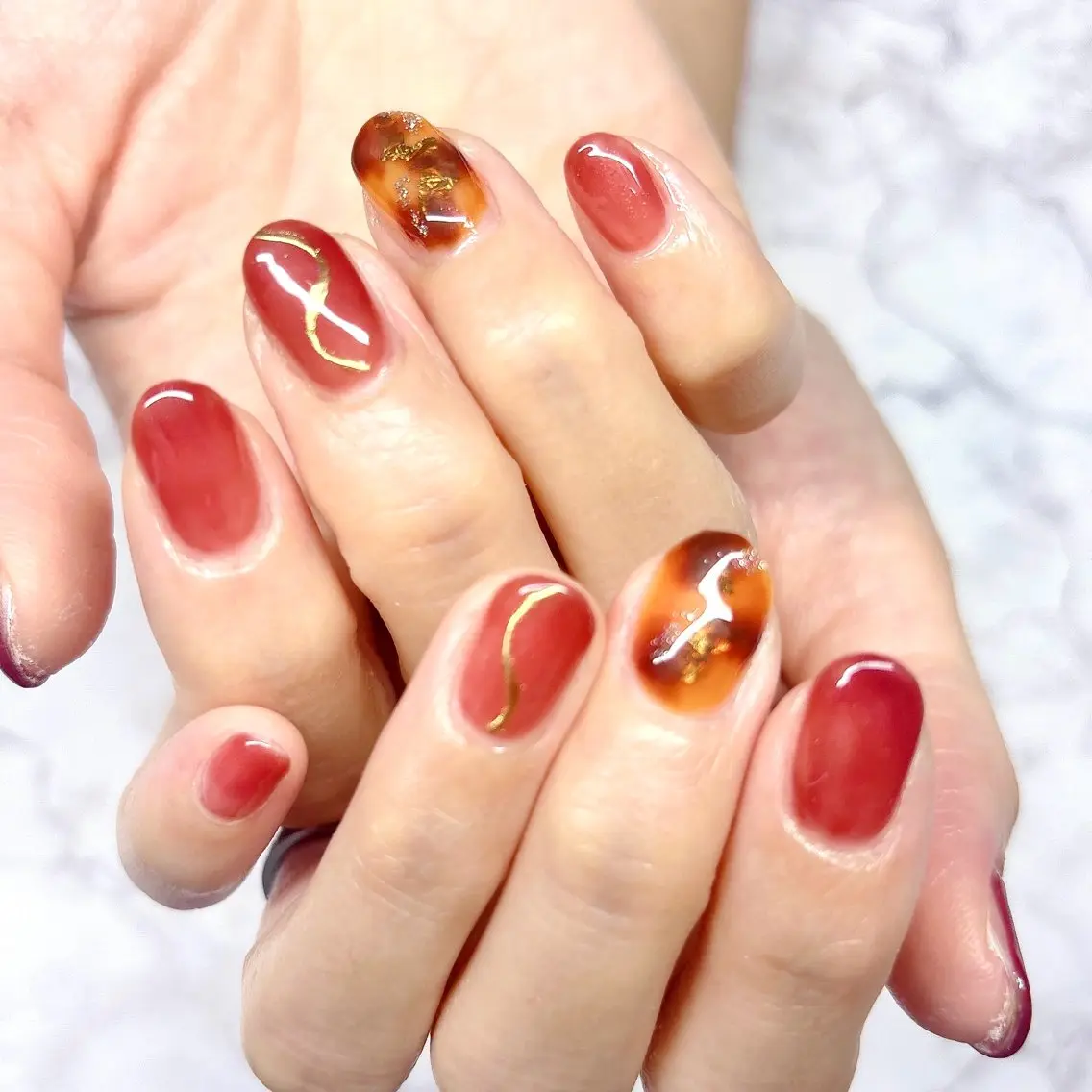 ネイル アートネイル ワンカラーネイル MYu Beauty Salon  MAIのネイルデザイン