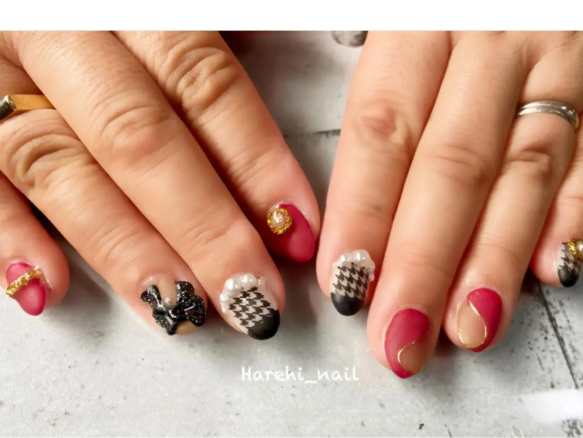 ネイル ハンドネイル Harehi_ nailのネイルデザイン