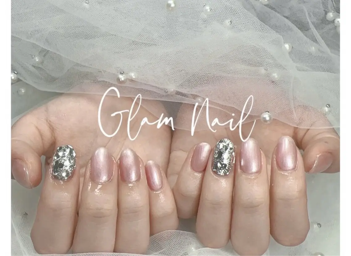 ネイル Glam 長さだし専門のネイルデザイン