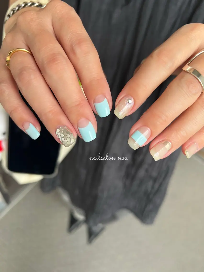 ネイル 持ち込み ニュアンスネイル ショートネイル ハンドネイル ショートネイル専門店 noaのネイルデザイン