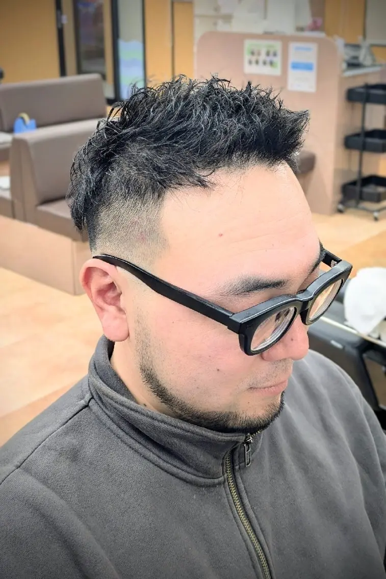 ショート パーマ 理容プラージュ燕三条 福井のヘアスタイル