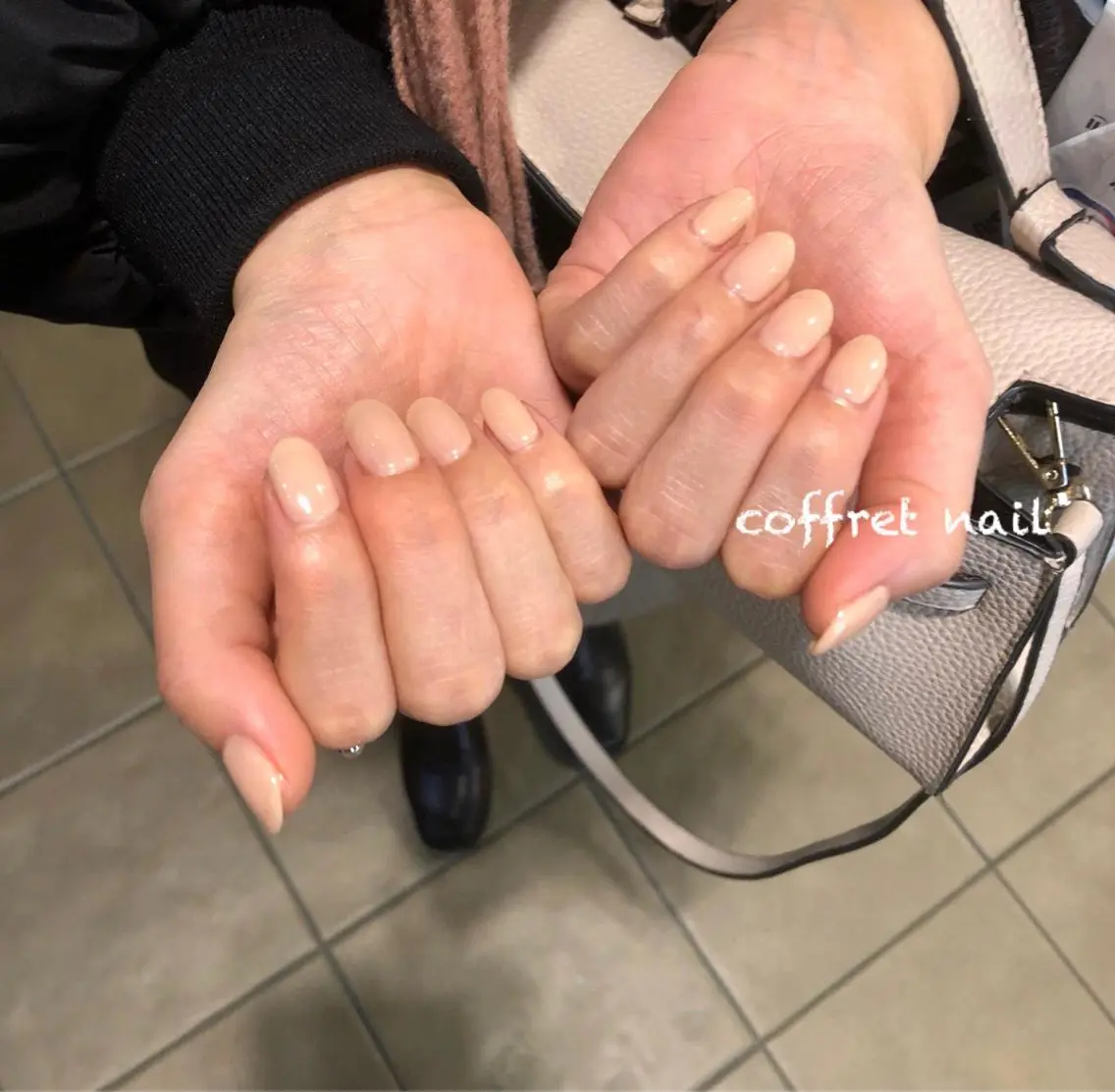 ネイル カジュアル クリアネイル 長さ出し フットネイル フレンチネイル ネイリスト 土橋 由季のネイルデザイン