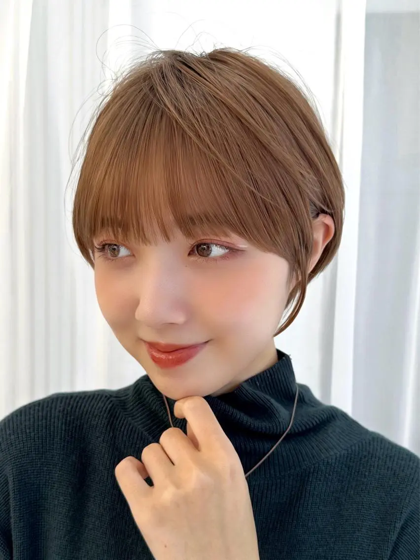 似合わせカット✨ダイヤモンド艶カラー💎ケアトリートメント🌼 #ショート#ショートボブ#ショートヘアの写真