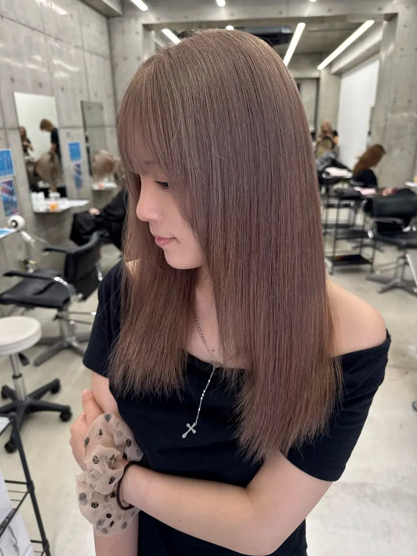 カラー ヘアカラー Asami/名古屋/ ハイトーン/デザインのヘアスタイル
