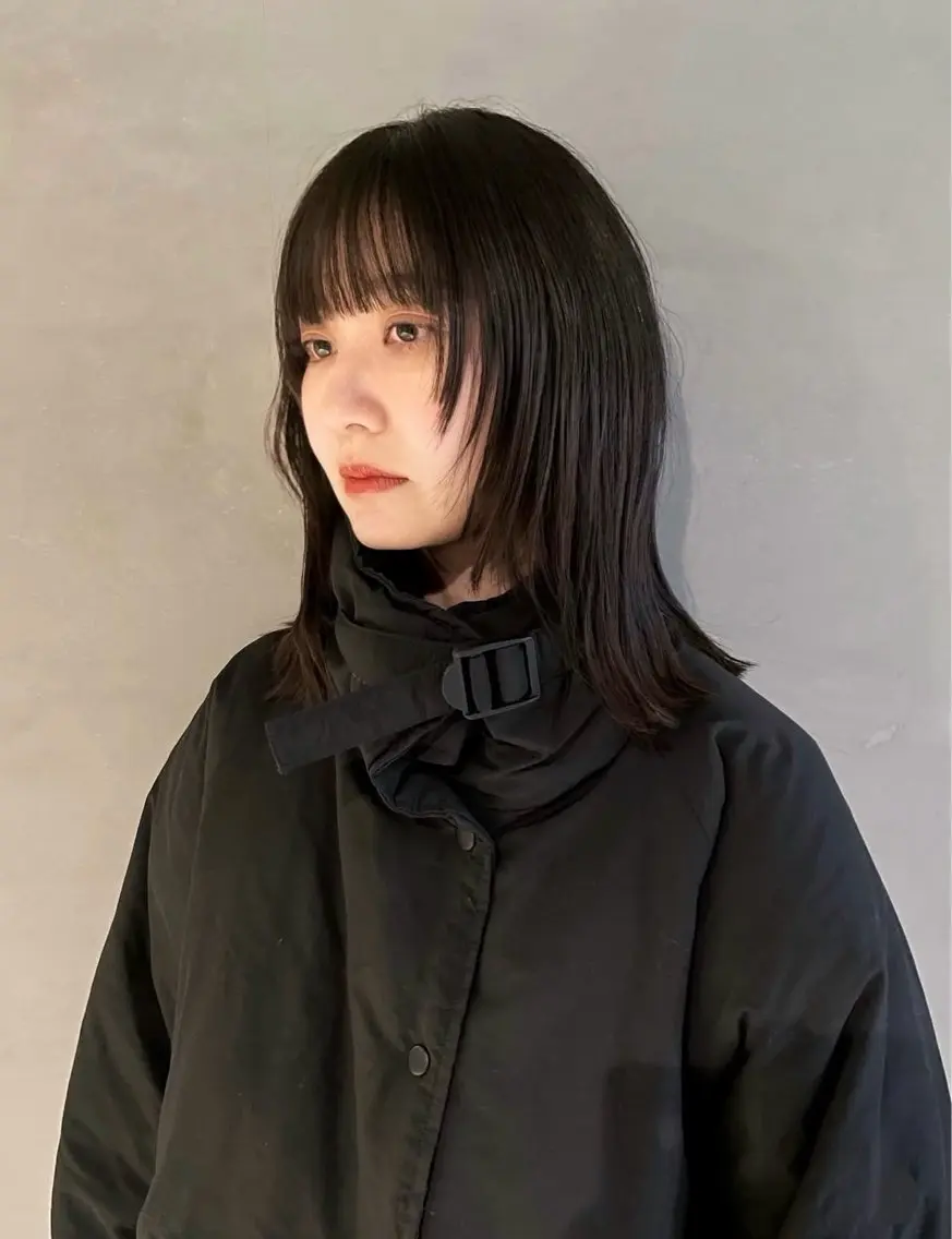 ミディアム カット ヘアカラー トリートメント 小野 龍樹のヘアスタイル