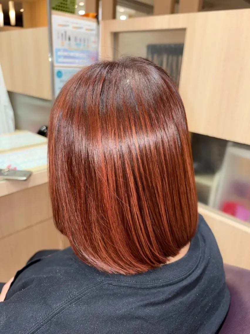ショート カラー ハイライトカラー オレンジ ハイライト カット ヘアカラー 黒沢 航汰のヘアスタイル
