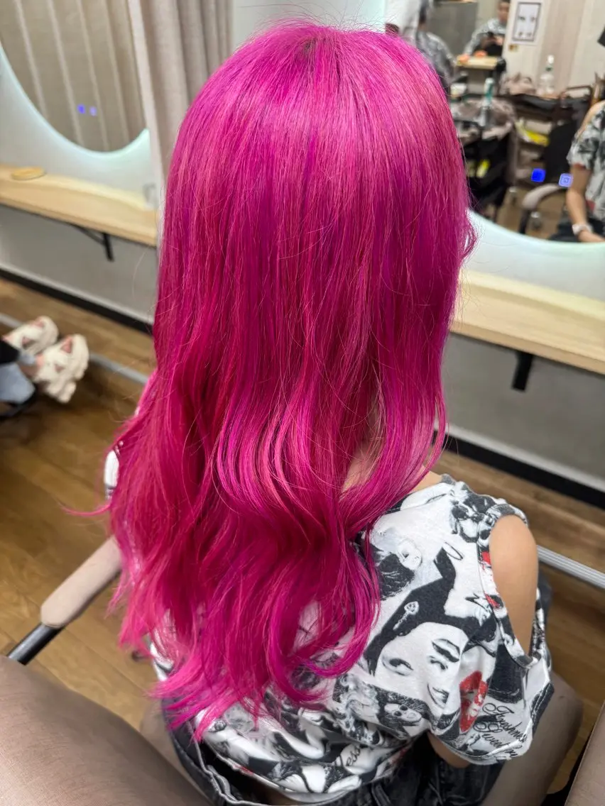 ロング カラー ピンクカラー TELA HAIR 幕張本郷店 澤田のヘアスタイル