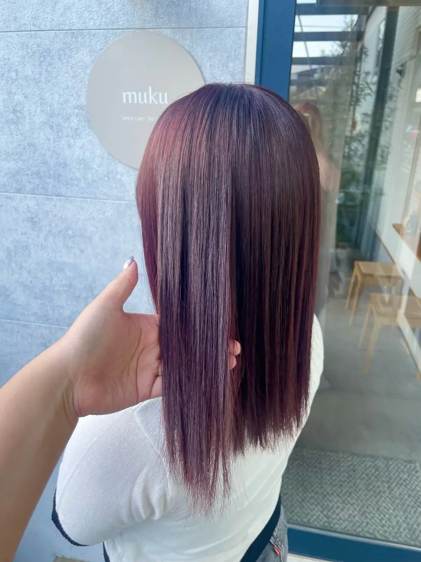 ミディアム ヘアカラー ⭐️髪質改善カラー lisaaaa⭐️のヘアスタイル