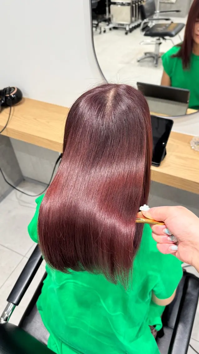 カラー ヘアカラー トリートメント 福岡美容室/髪質改善 あおいのヘアスタイル