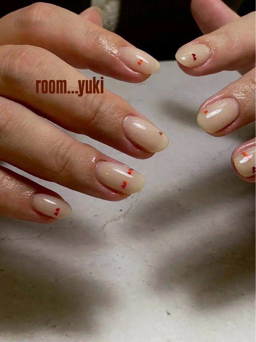 ネイル ハート バレンタイン RooM yuki /大人ネイルのネイルデザイン