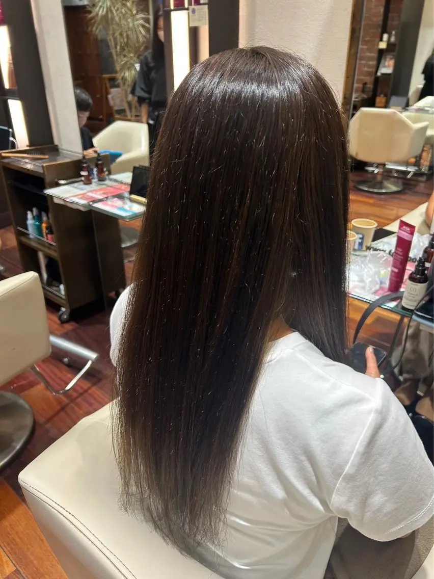 ロング カラー アッシュ ハイライトカラー ハイライト 十佐近 裕翔のヘアスタイル