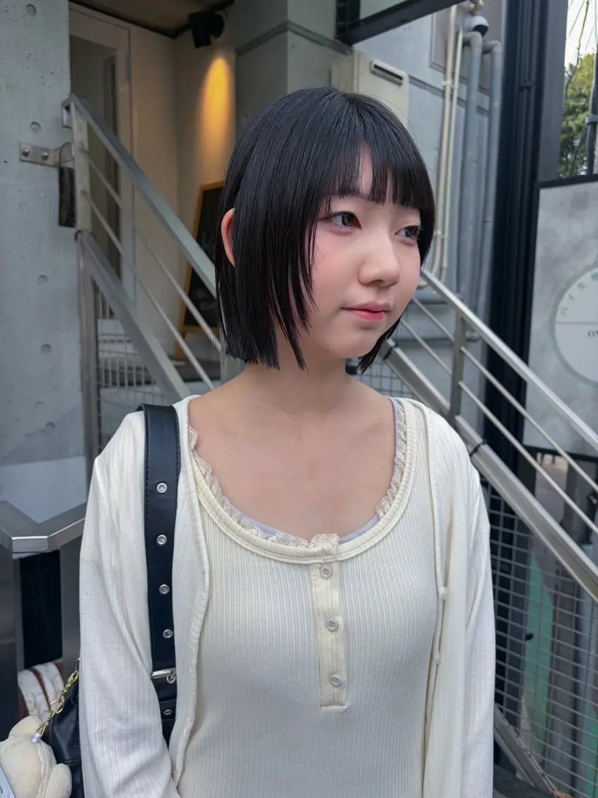 ショート 切りっぱなしボブ ボブ カット 🩵izu 🩵のヘアスタイル