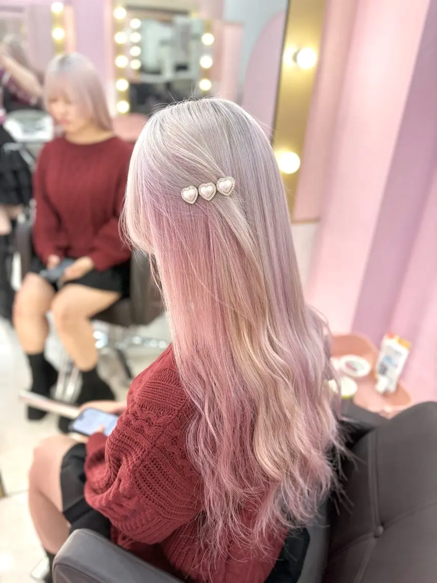 ロング カラー 甘ふわgirly🎀 ハイトーン🤍Ramのヘアスタイル