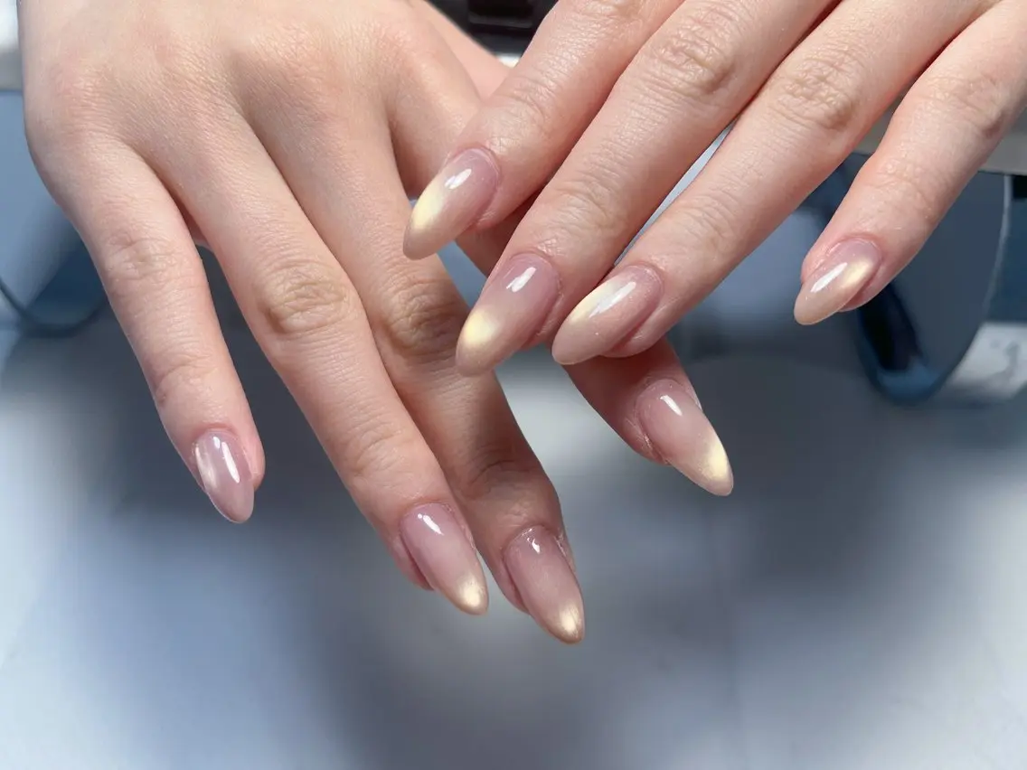 ネイル マグネットネイル 持ち込み ワンホンネイル ハンドネイル 心斎橋Mione nail salonのネイルデザイン